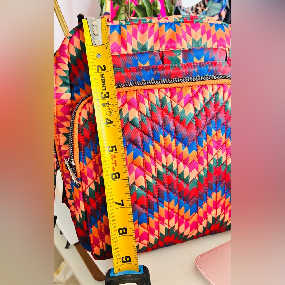 Multicolor LUG Chevron-Pattern Crossbody Bag - Vibrant Colors New no tags - Picture 5 of 6